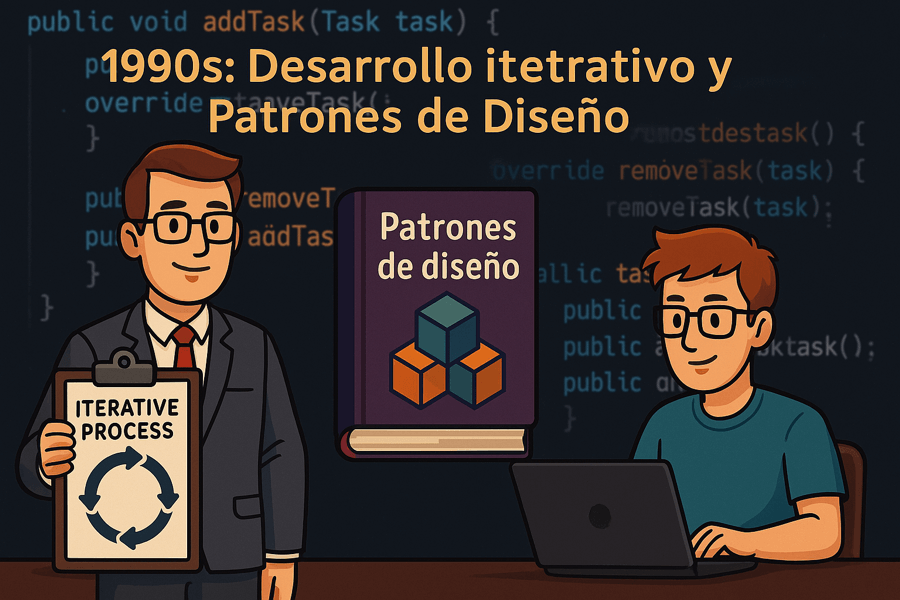 Año 1990: Desarrollo iterativo y patrones de diseño